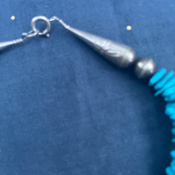 Turquoise and Sterling Silver necklace - Picture 10 of 13